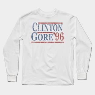 Distressed Clinton Gore 96 Long Sleeve T-Shirt